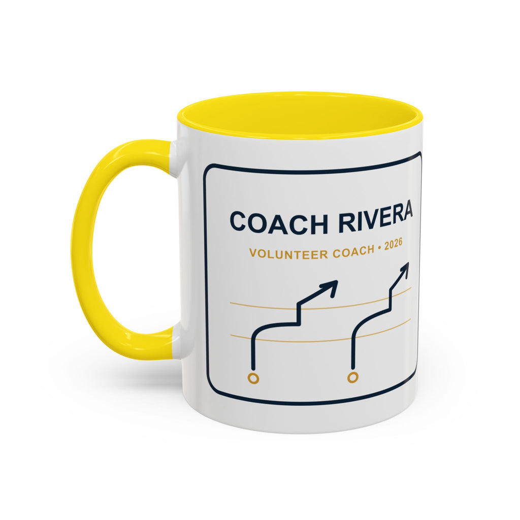 Personalized Volunteer Coach Playbook Mug, Youth Football Coach Gift