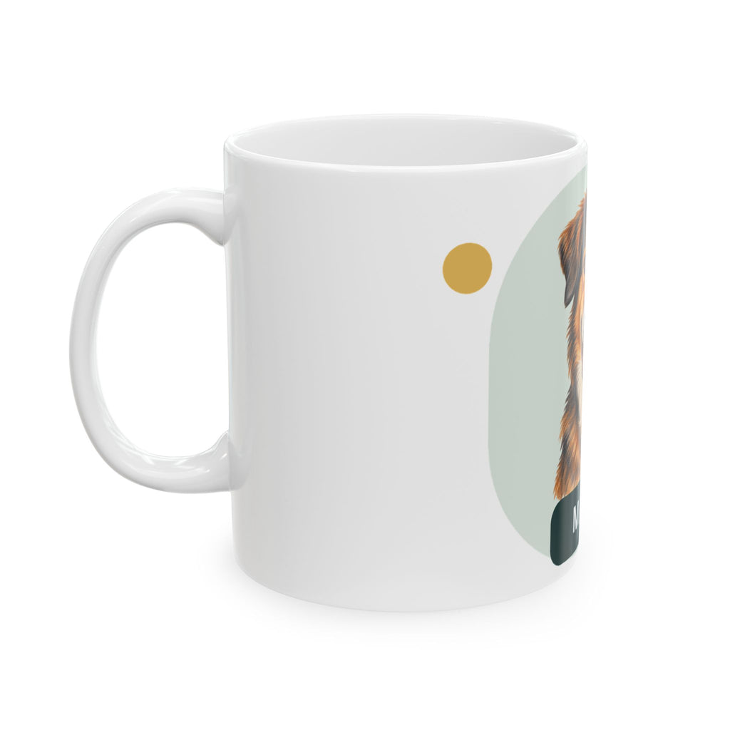 Custom Pet Portrait Mug - Personalized Dog or Cat Photo, 11 oz