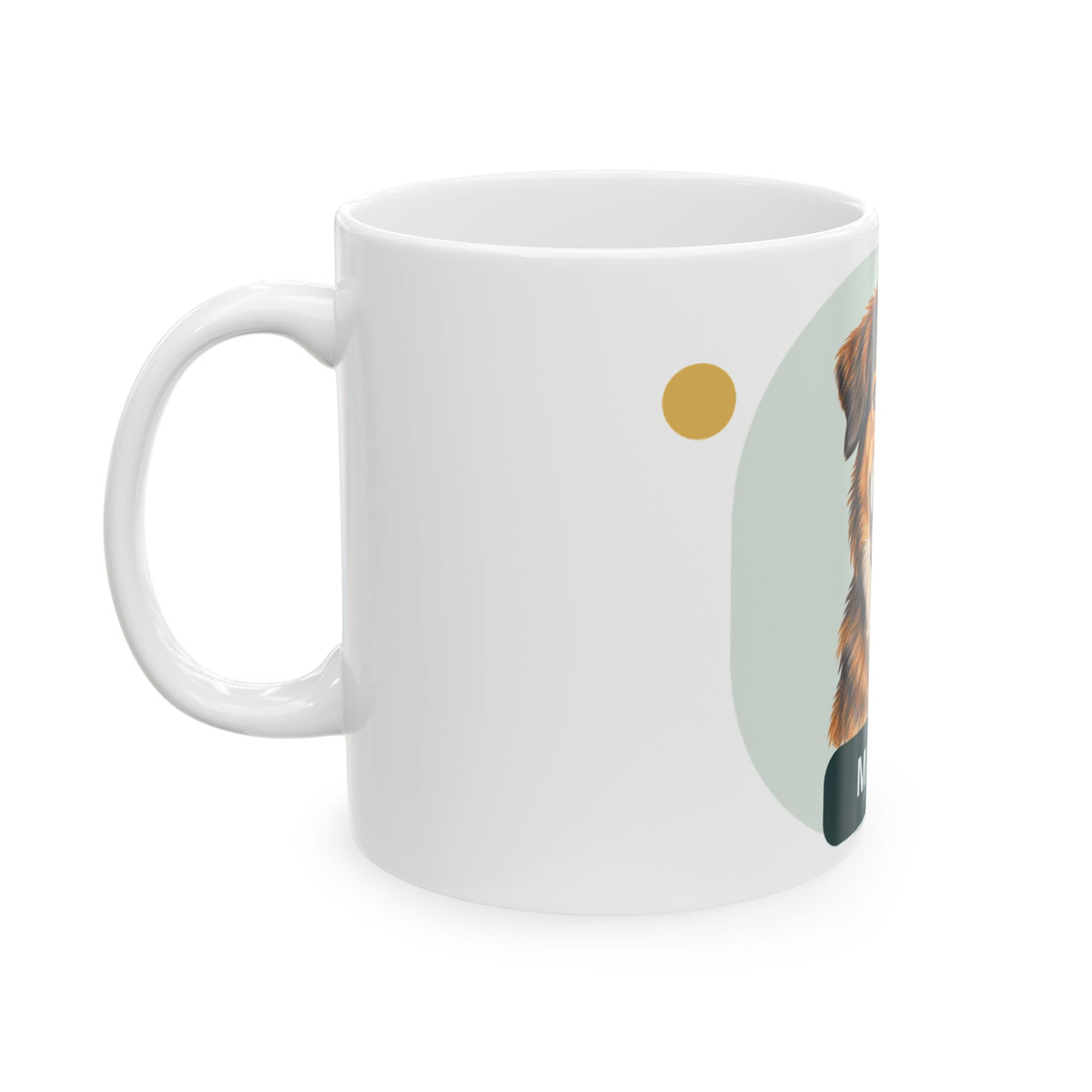 Custom Pet Portrait Mug - Personalized Dog or Cat Photo, 11 oz