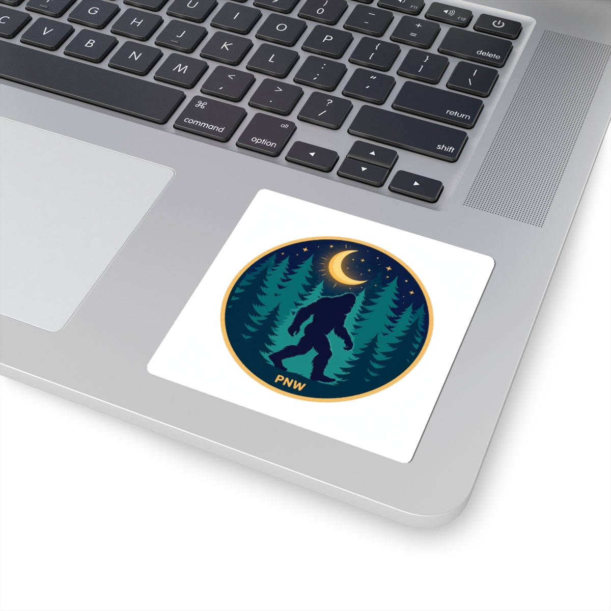 Bigfoot Moonlit Forest Vinyl Sticker