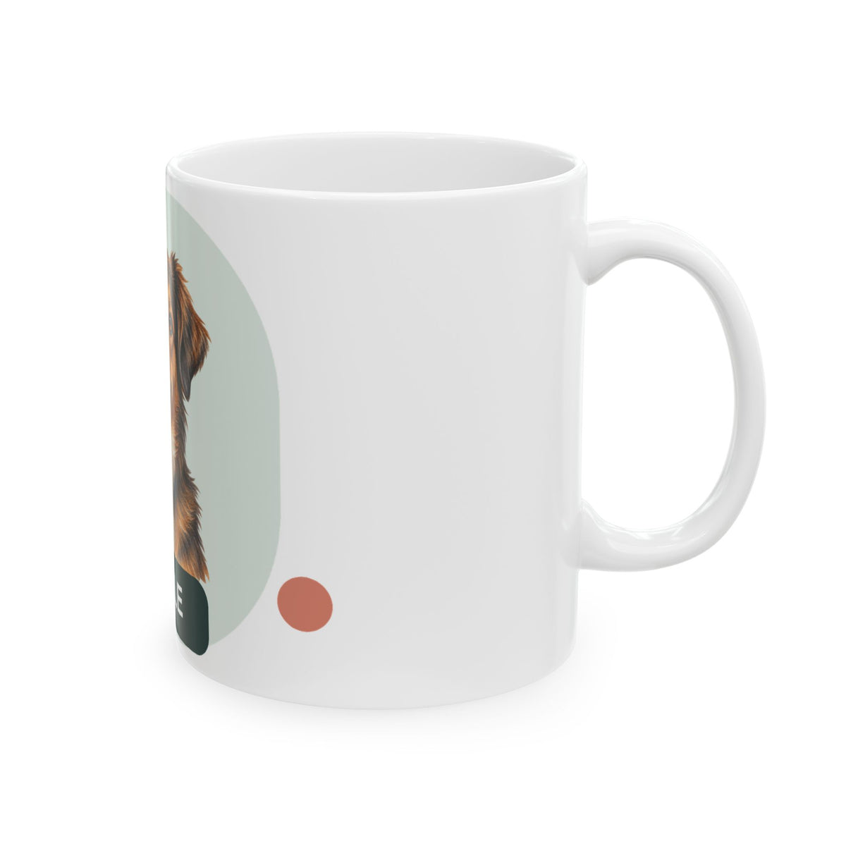 Custom Pet Portrait Mug - Personalized Dog or Cat Photo, 11 oz