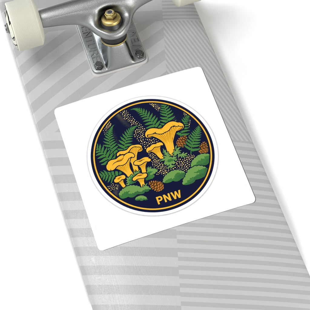 Chanterelle Mushroom Vinyl Sticker