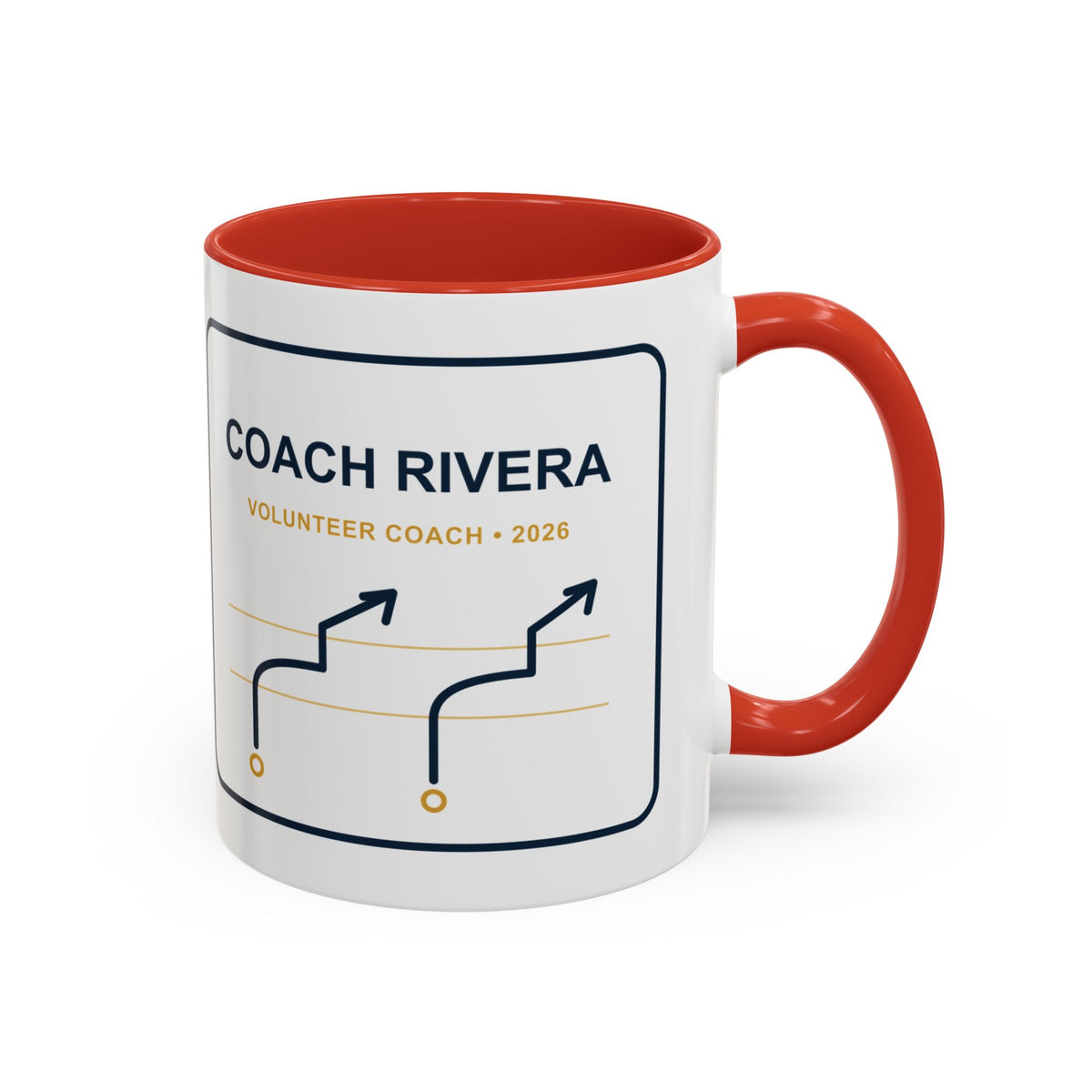 Personalized Volunteer Coach Playbook Mug, Youth Football Coach Gift