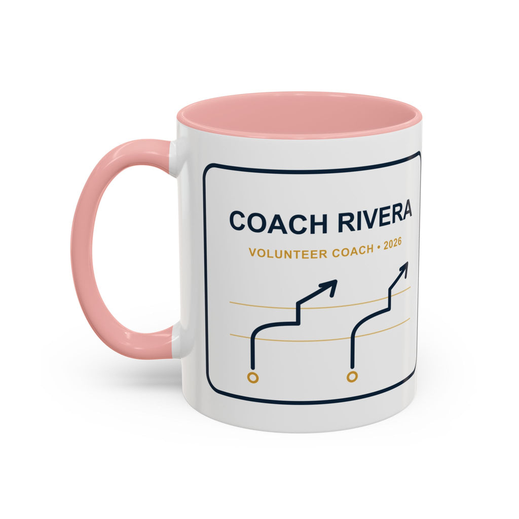 Personalized Volunteer Coach Playbook Mug, Youth Football Coach Gift
