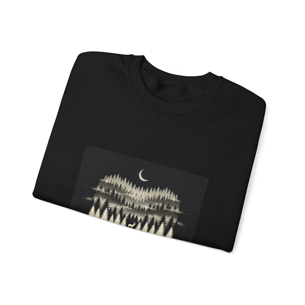 Pacific Northwest Misty Forest Crewneck Sweatshirt