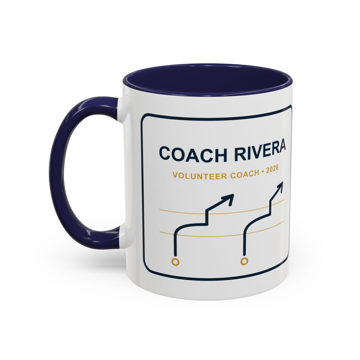 Personalized Volunteer Coach Playbook Mug, Youth Football Coach Gift