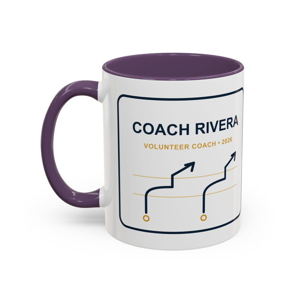 Personalized Volunteer Coach Playbook Mug, Youth Football Coach Gift