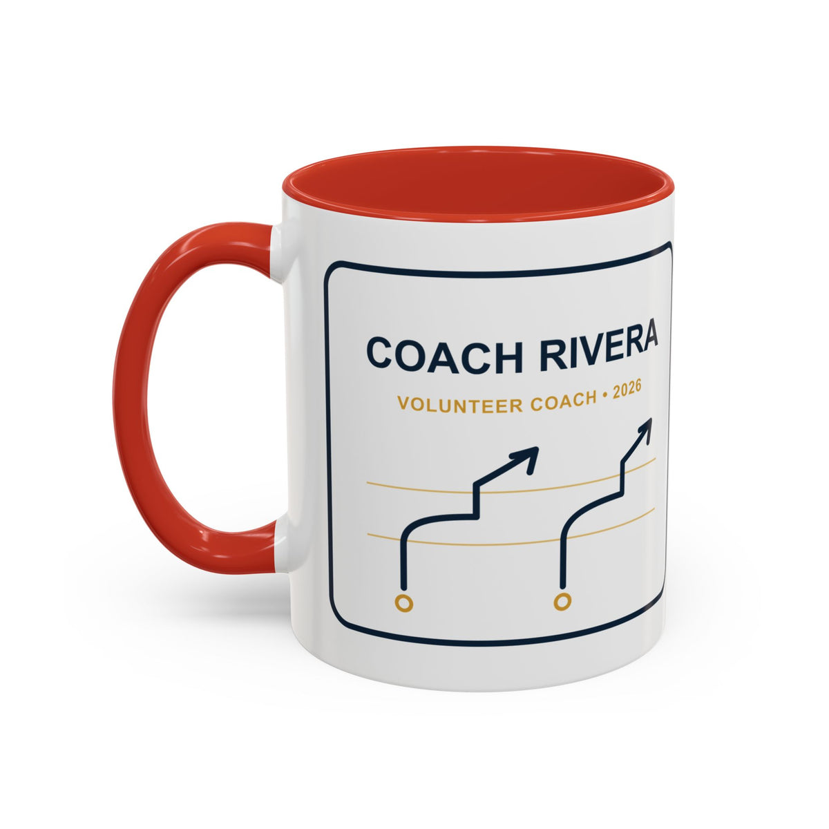 Personalized Volunteer Coach Playbook Mug, Youth Football Coach Gift