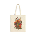 Heirloom Garden Botanical Canvas Tote Bag, Flower Gardener Gift