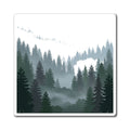 Misty Evergreen Forest Fridge Magnet – Pacific Northwest Nature Decor