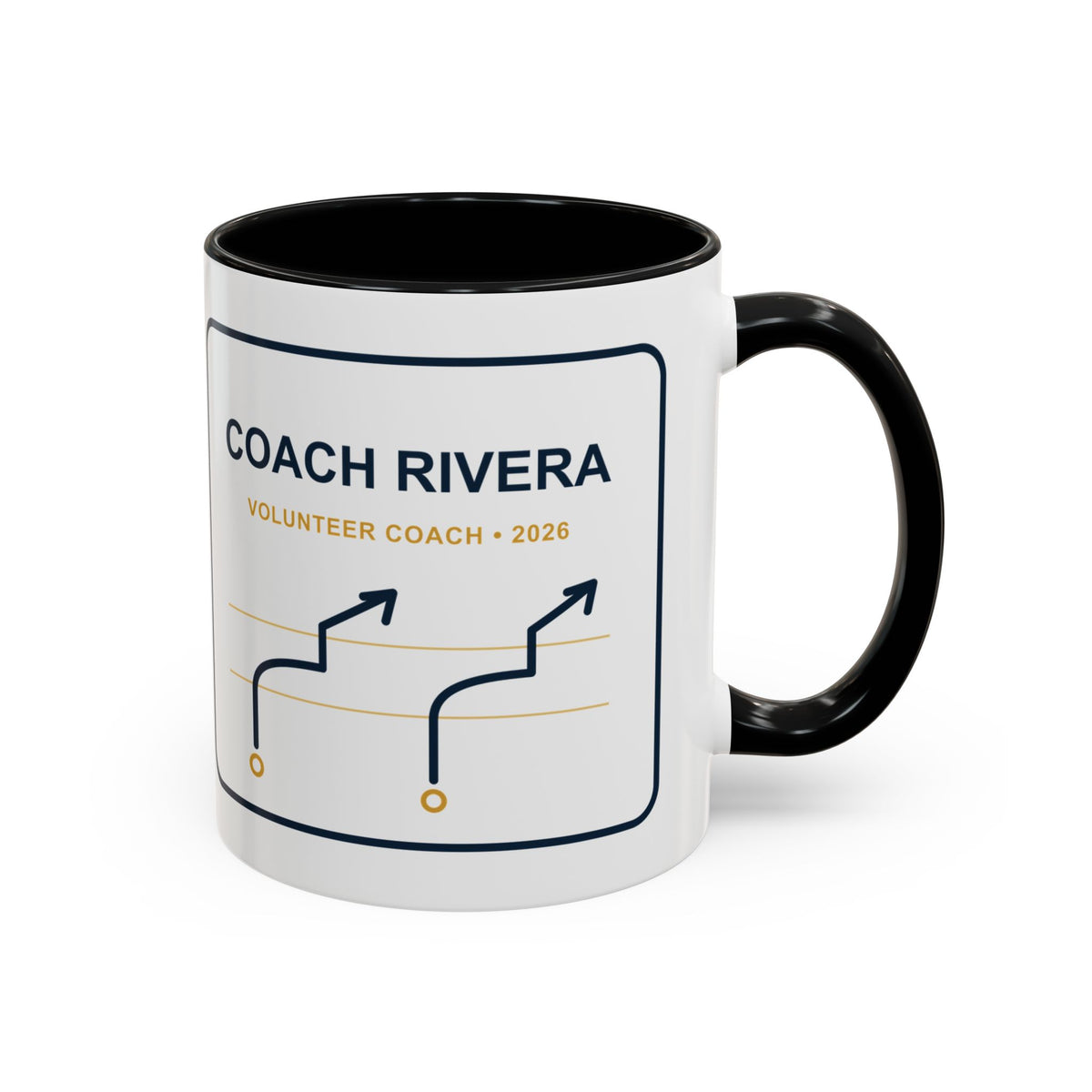 Personalized Volunteer Coach Playbook Mug, Youth Football Coach Gift