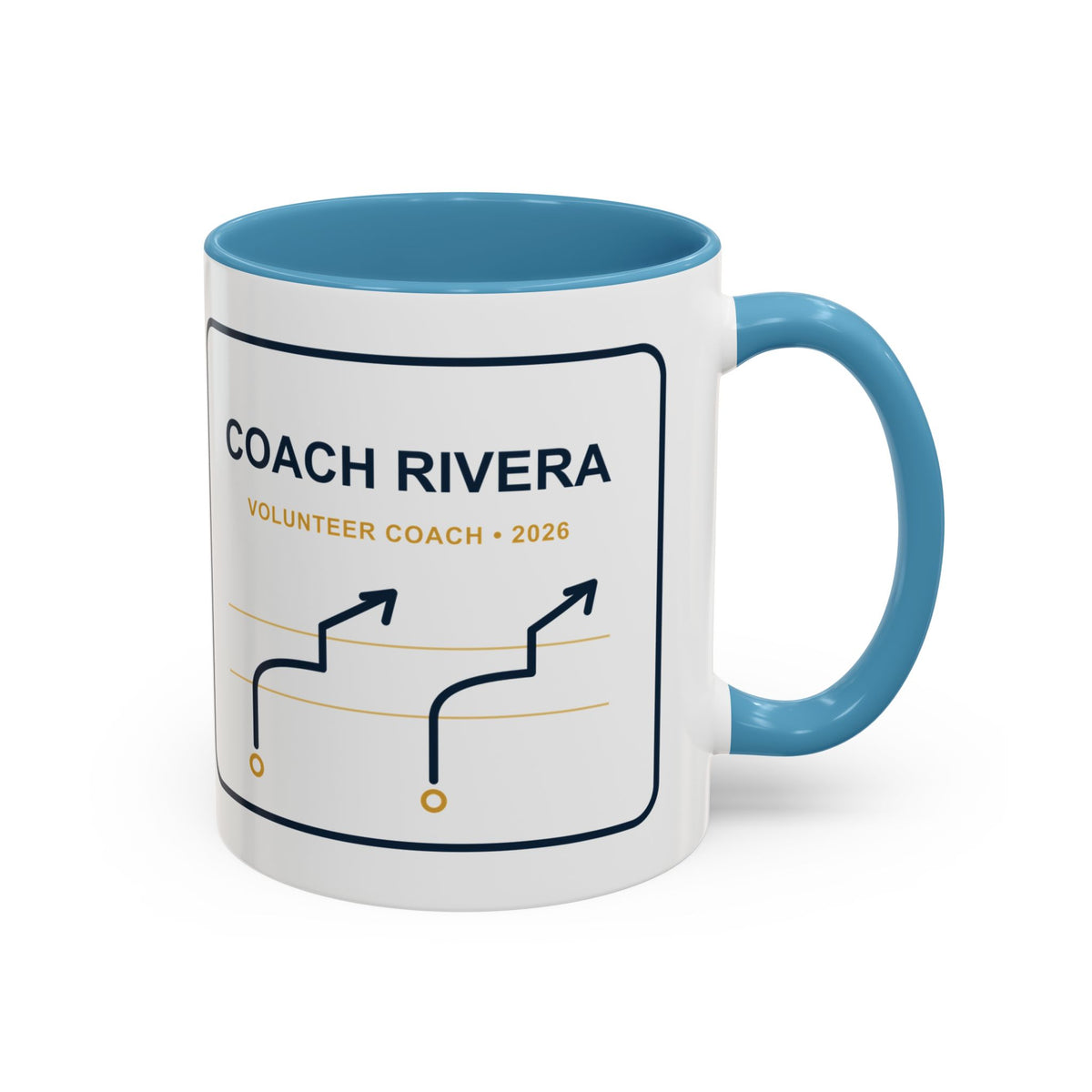 Personalized Volunteer Coach Playbook Mug, Youth Football Coach Gift