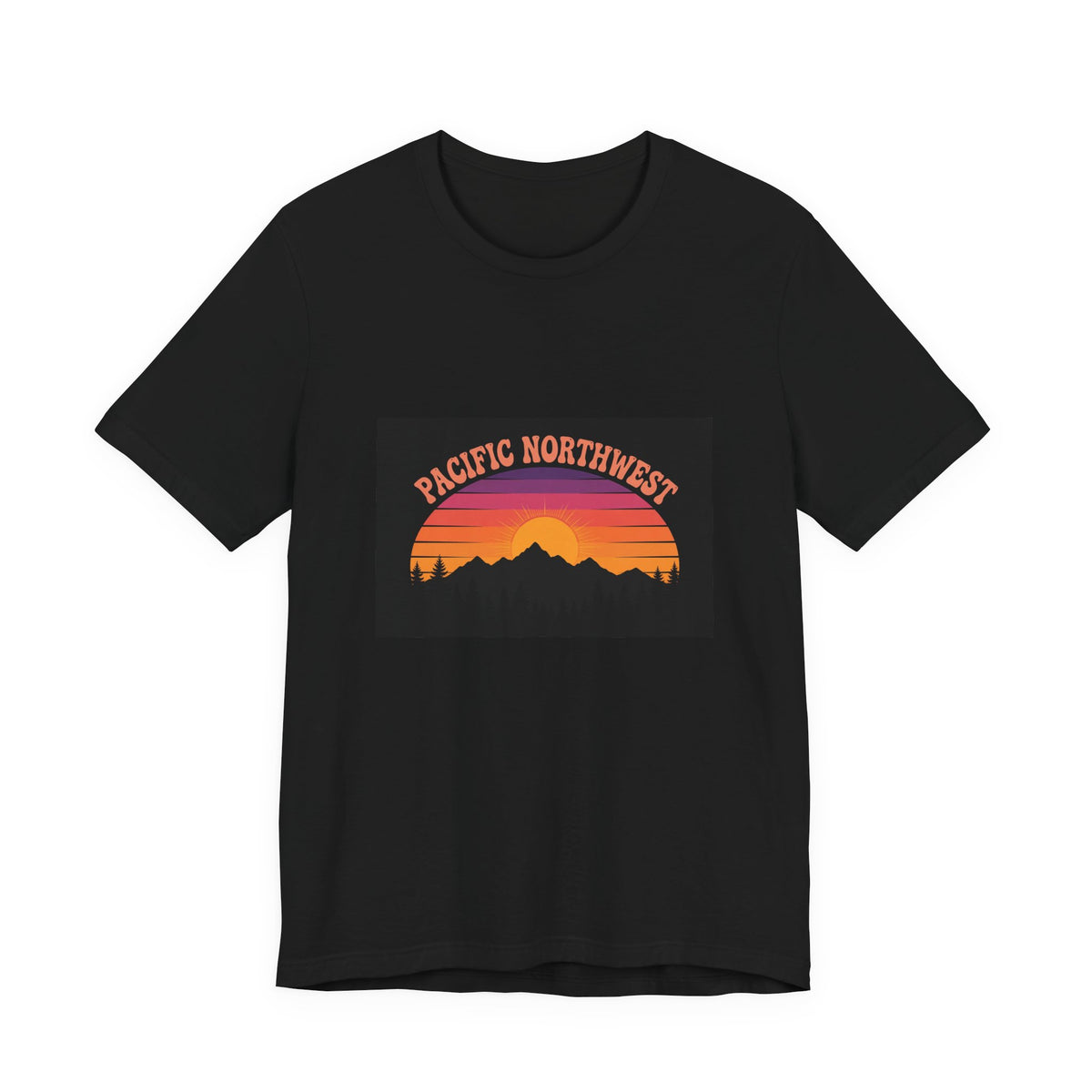 Pacific Northwest Retro Sunset Tee