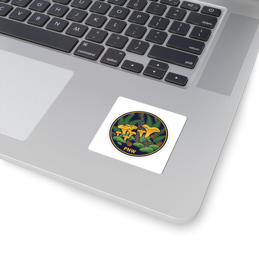 Chanterelle Mushroom Vinyl Sticker