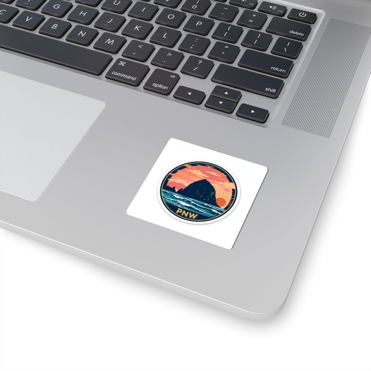 Haystack Rock Sunset Vinyl Sticker