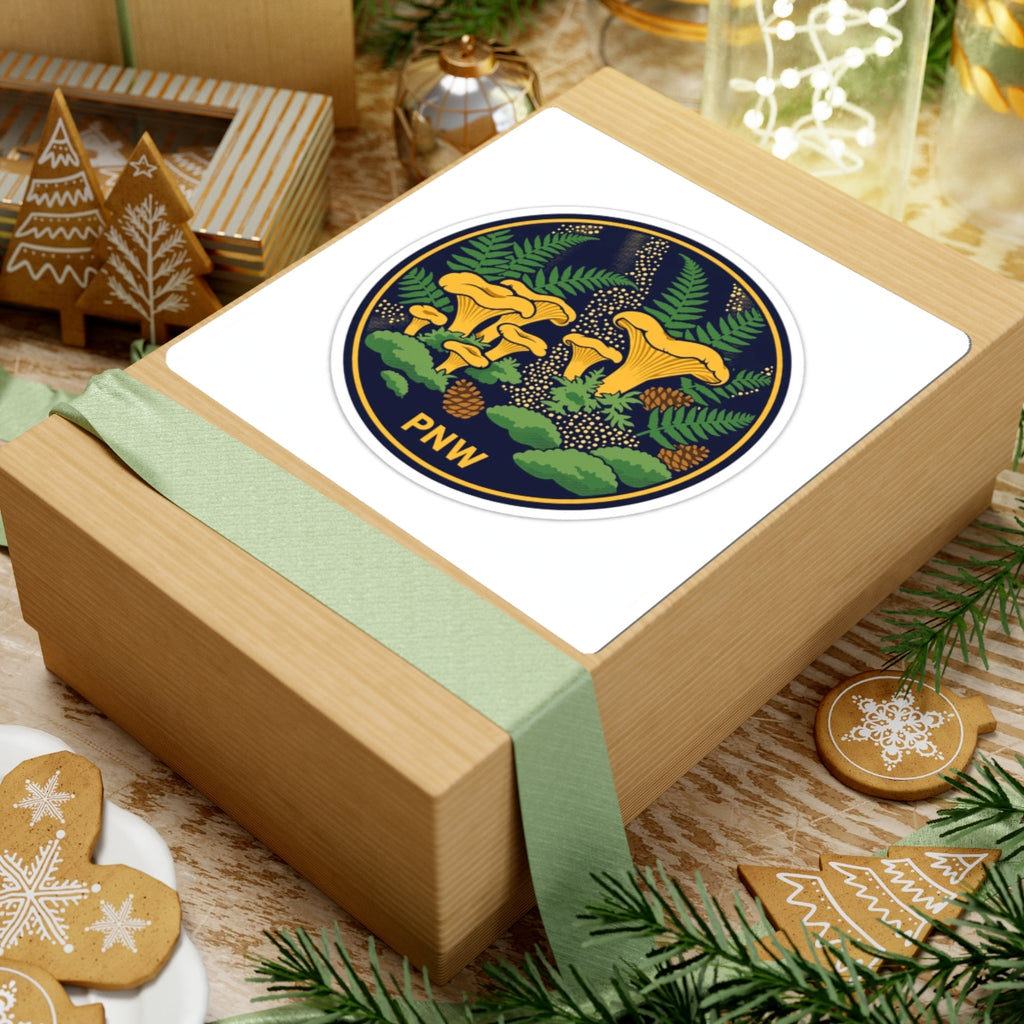 Chanterelle Mushroom Vinyl Sticker
