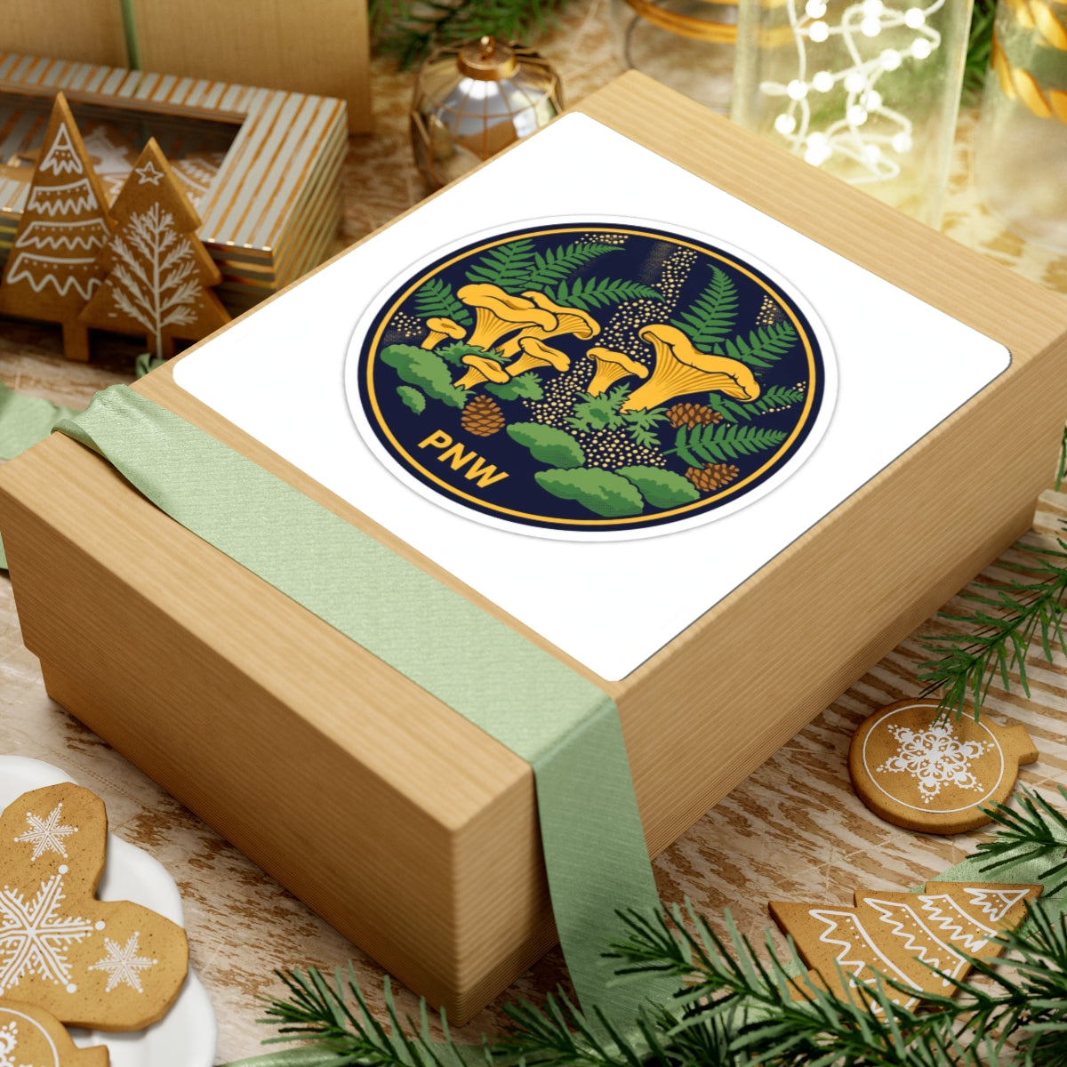 Chanterelle Mushroom Vinyl Sticker