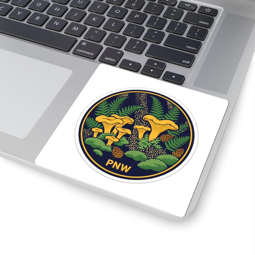 Chanterelle Mushroom Vinyl Sticker