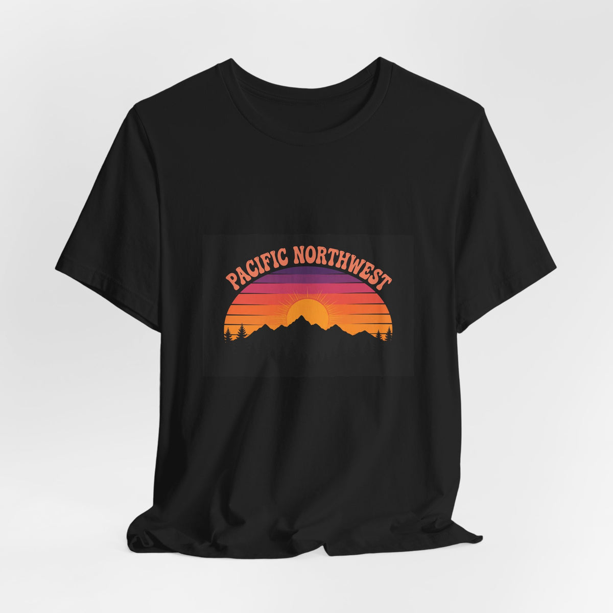 Pacific Northwest Retro Sunset Tee