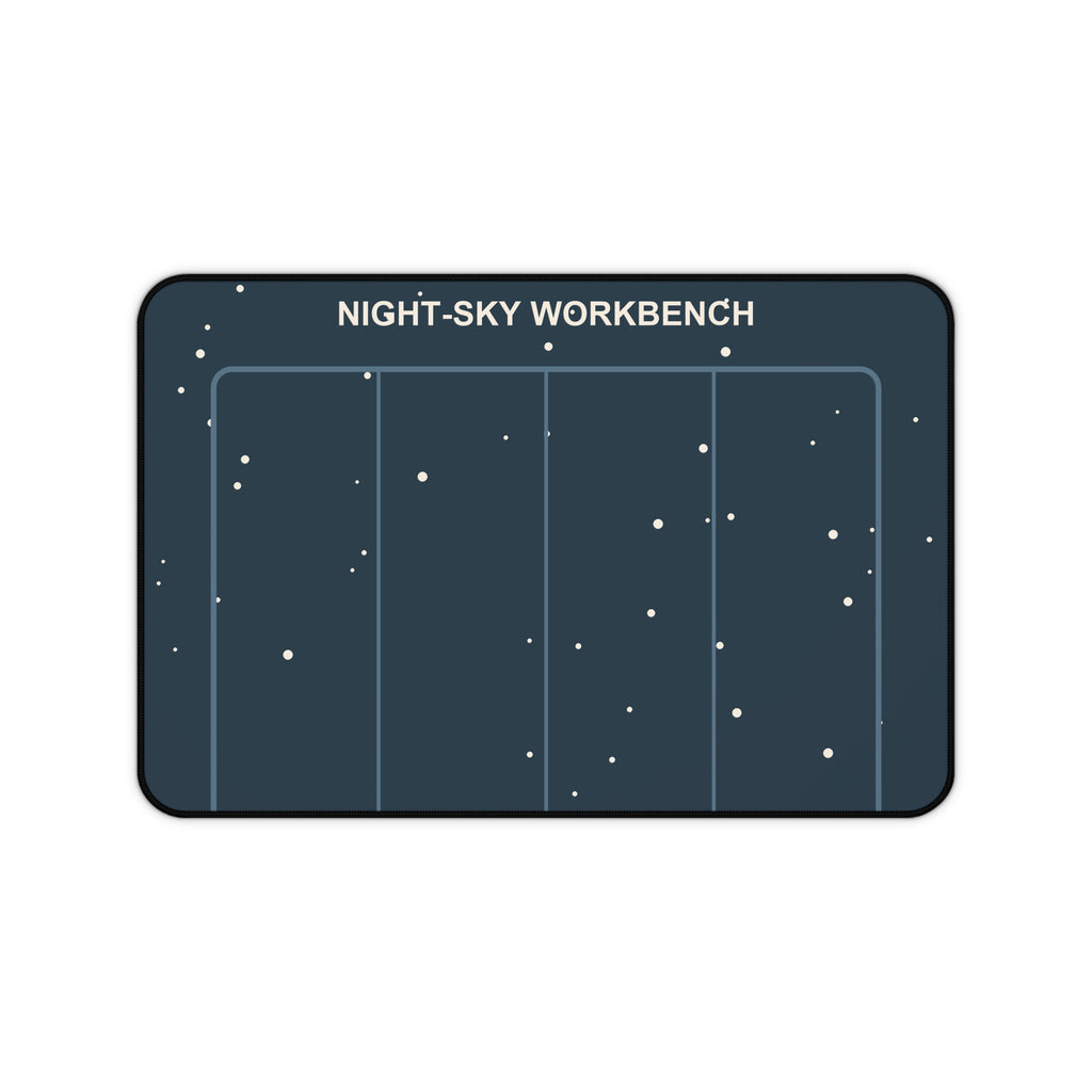 Night-Sky Workbench Astronomy Desk Mat | Celestial Home Office Decor