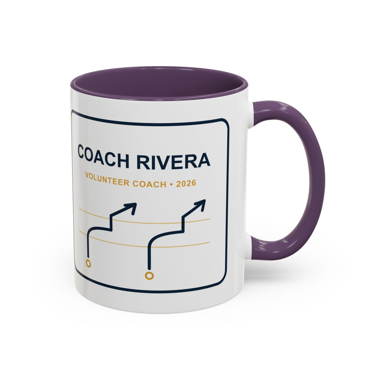 Personalized Volunteer Coach Playbook Mug, Youth Football Coach Gift